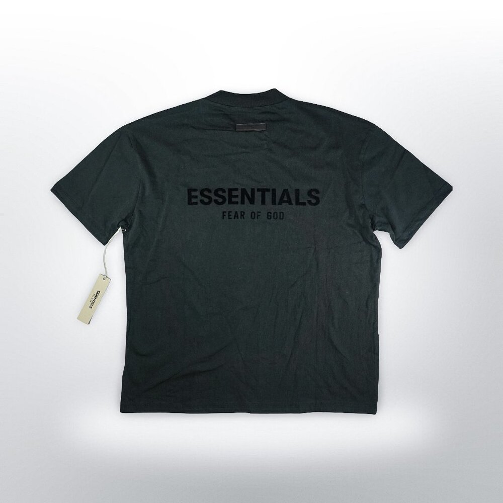 Essentials Fear of God Black Logo T-Shirt - Size Medium
